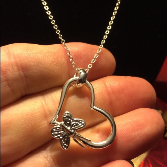 Sterling Heart Necklace - Picture 3 of 4